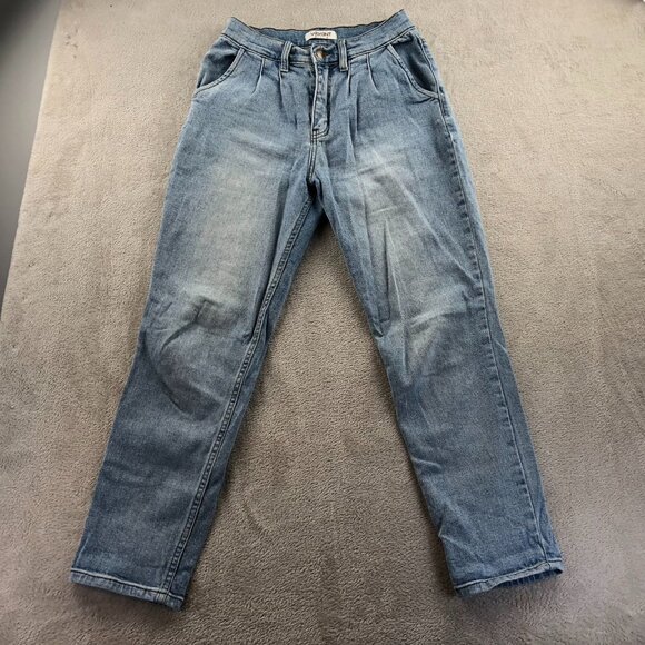 2 Vibrant M.I.U Womens Jeans Size 5 Lot Of Two Pleated Casual Straight Leg - Picture 10 of 16